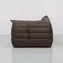 Togo Ecksofa Leder Braun 2