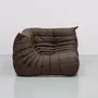 Togo Ecksofa Leder Braun 3