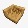 Togo Ecksofa Leder Beige 0
