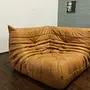 Togo Ecksofa Leder Beige 1