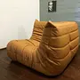 Togo Ecksofa Leder Beige 2