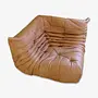 Togo Ecksofa Leder Beige 0