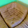 Togo Ecksofa Leder Beige 2