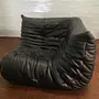 Togo Ecksofa Leder Schwarz 1