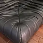 Togo Ecksofa Leder Schwarz 4