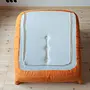 Togo Armchair and Ottoman Set Textile Orange 5