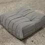 Togo armchair and ottoman set fabric warm grey 6
