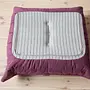 Togo Armchair and Ottoman Set Textile Aubergine 8