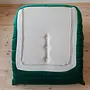 Togo Armchair and Ottoman Set Velvet Emerald Green 6