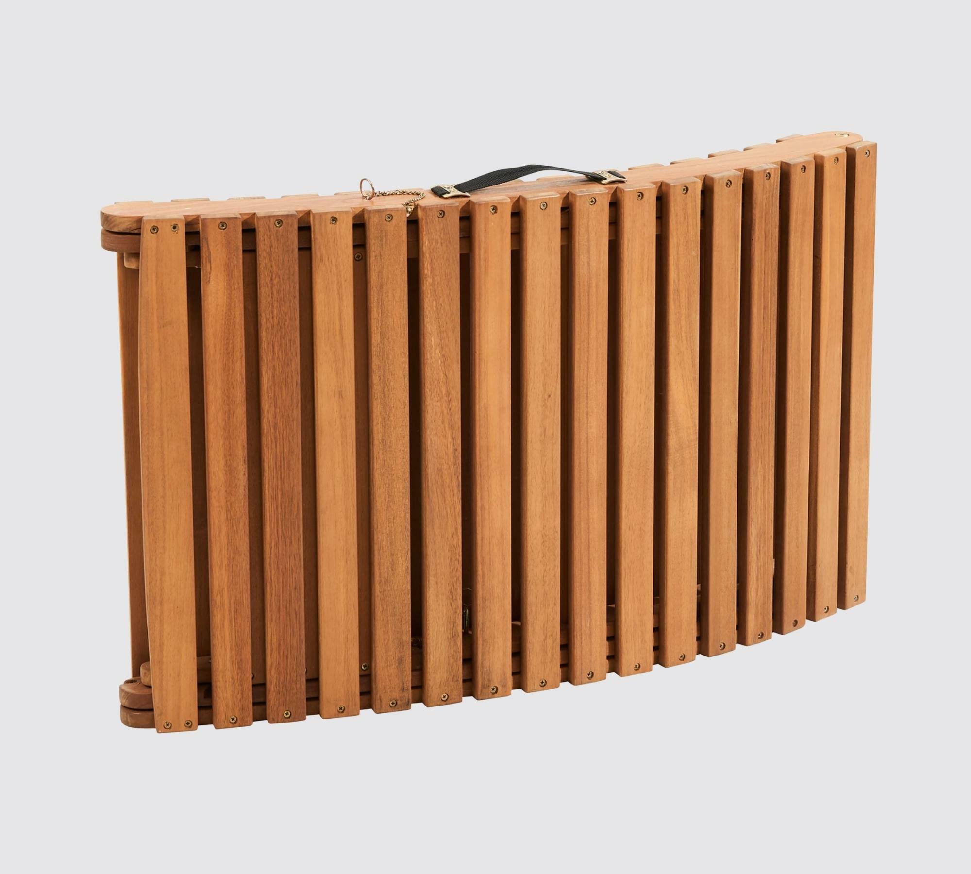 Gartenliege Akazie Teilmassiv Braun 4