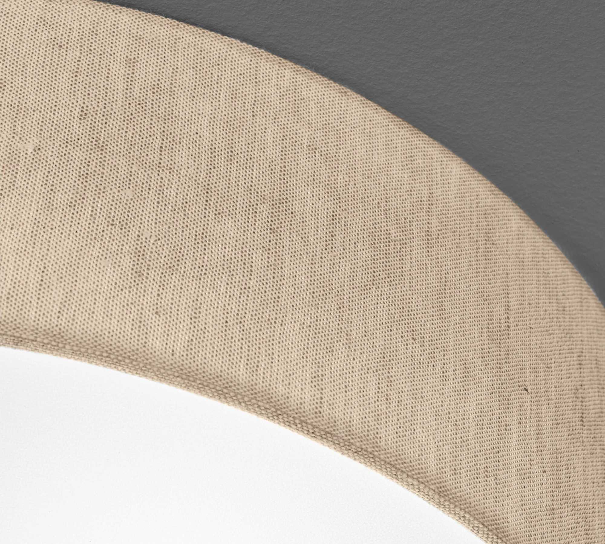 Ceiling lamp Aunet Linen / Iron 3-light 2