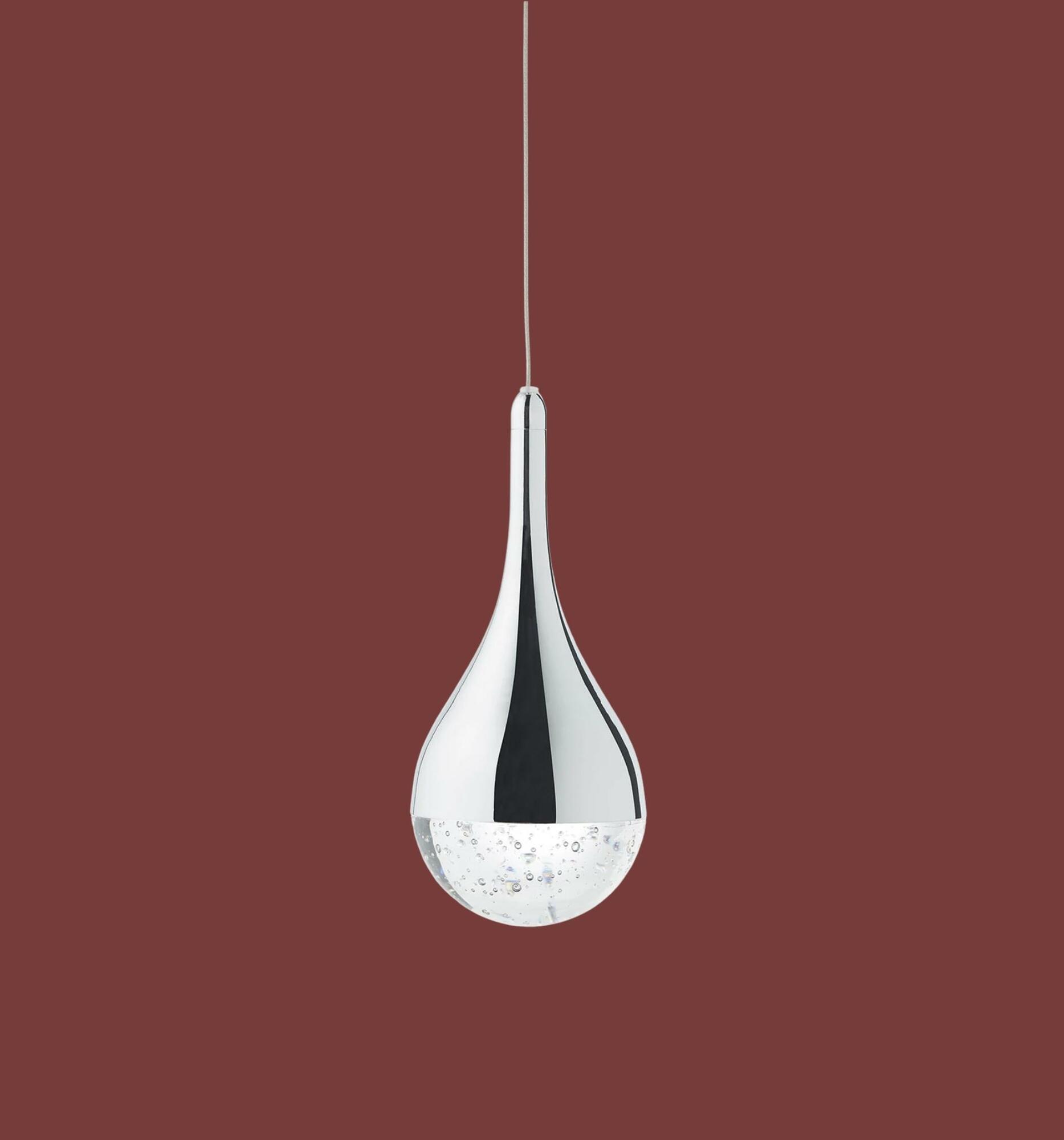 LED-Pendelleuchte Frizzante Glas / Stahl Flammenanzahl: 4 1