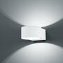 LED-Wandleuchte Lacapo Metall 1-flammig Matt Weiß 0