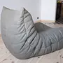 Togo Lounge Set 3-pc. Madras Leather Ash Grey 6