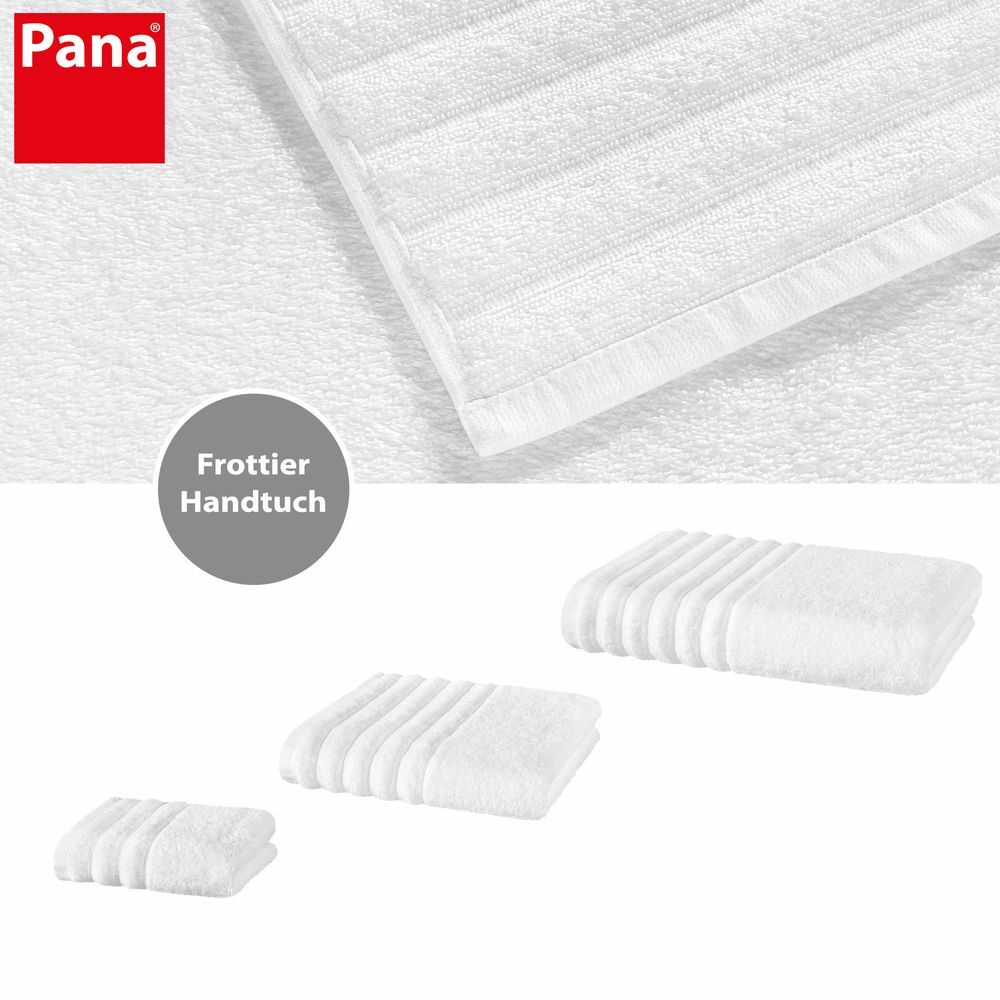 8-tlg. Handtuch-Set aus Baumwolle Weiß Öko-Tex Standard 100 2
