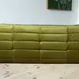 Togo Sofa 3-seater velvet olive green 3