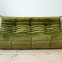 Togo Sofa 3-seater velvet olive green 6