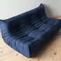 Togo Lounge Set 3-tlg. Textil Marineblau 1