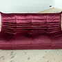 Togo Lounge Set 3-pc. Velvet Burgundy 1
