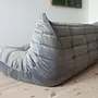 Togo Lounge Set 3-pc. Velvet Silver-Gray 2