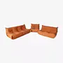Togo Lounge Set 3-pc. Textile Orange 0