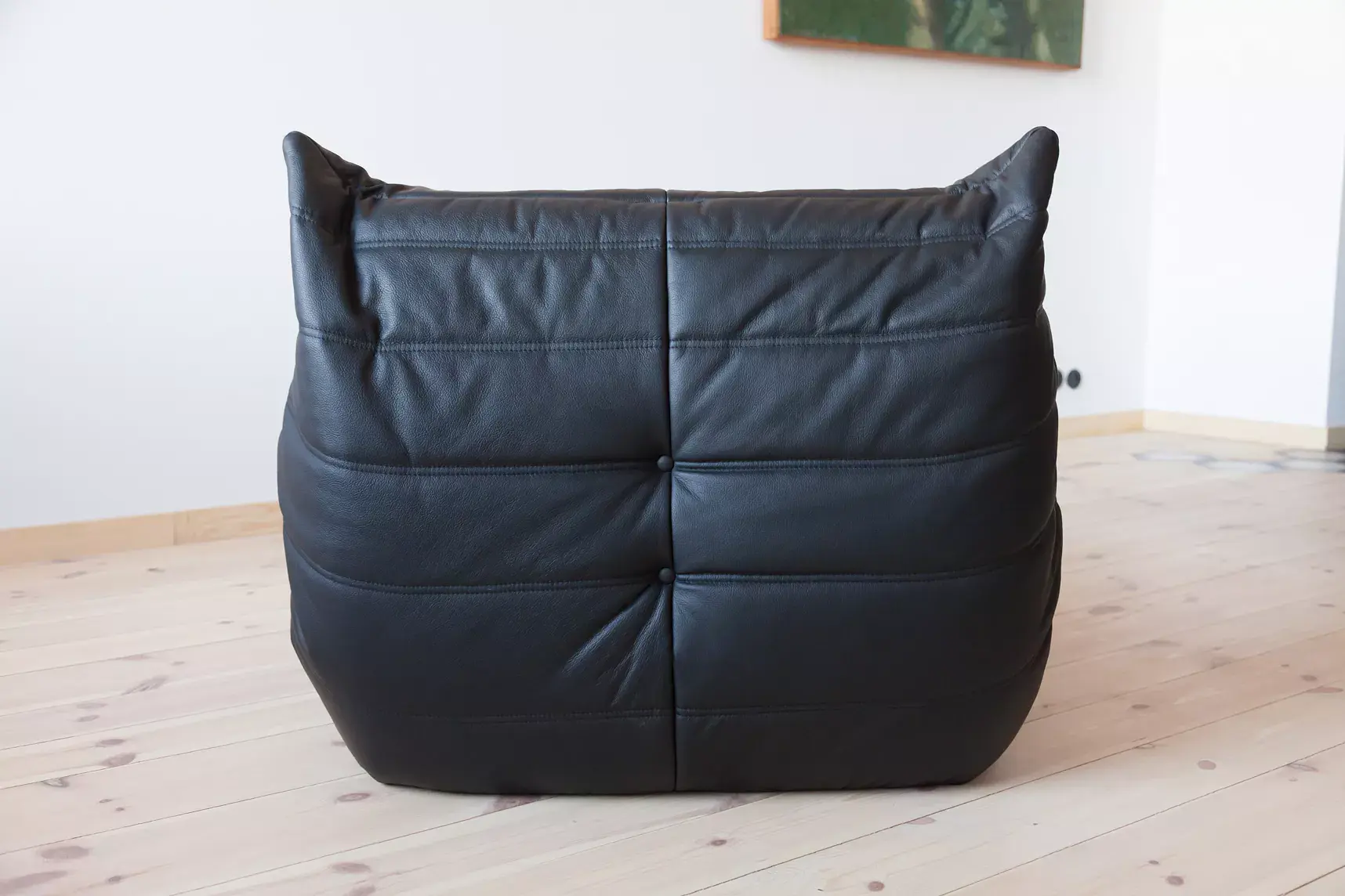 Togo Lounge Set 3-pc. Madras Leather Black 8