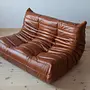 Togo Lounge Set 3-pc. High-gloss leather whisky brown 1
