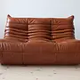 Togo Lounge Set 3-pc. High-gloss leather whisky brown 2