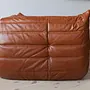 Togo Lounge Set 3-pc. High-gloss leather whisky brown 6