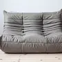 Togo Lounge Set 3-pc. Madras Leather Ash Grey 1