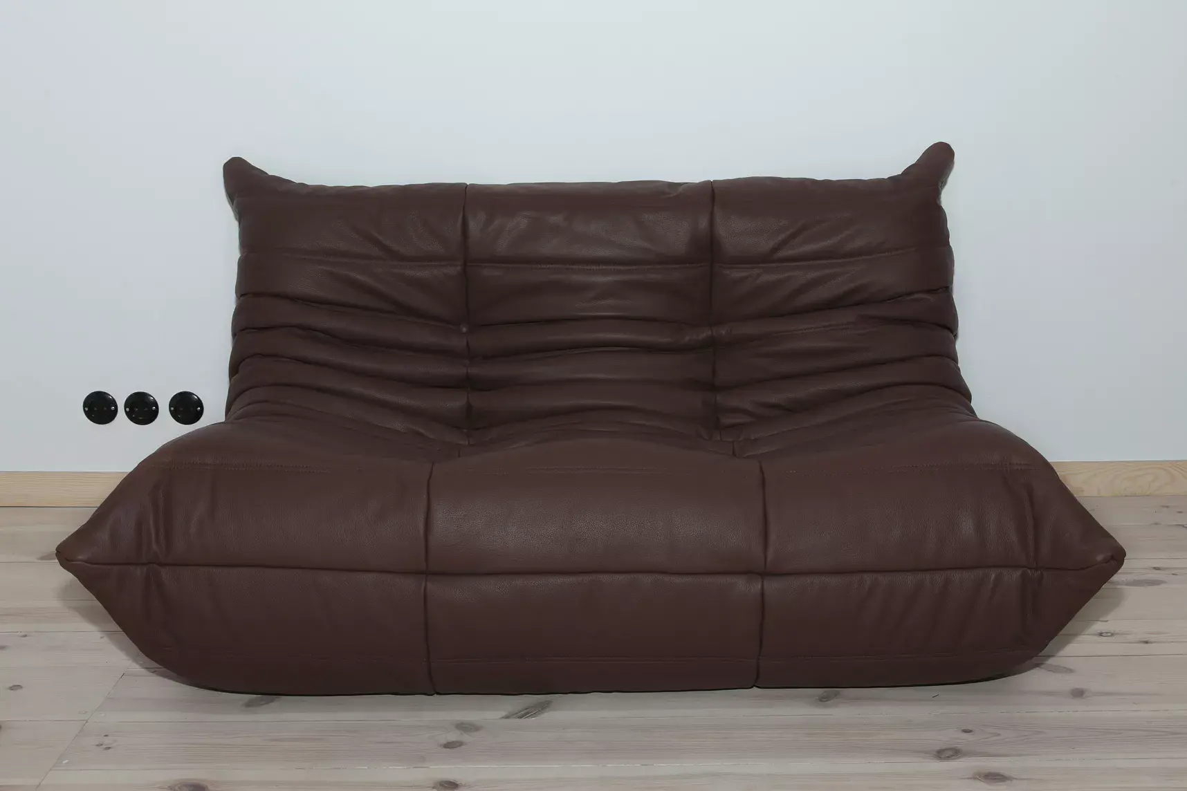 Togo Lounge Set 3-pc. Madras Leather Brown 1