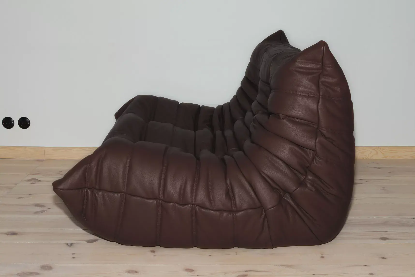Togo Lounge Set 3-pc. Madras Leather Brown 2