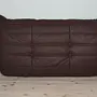Togo Lounge Set 3-tlg. Madras-Leder Braun 3