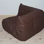 Togo Lounge Set 3-pc. Madras Leather Brown 6