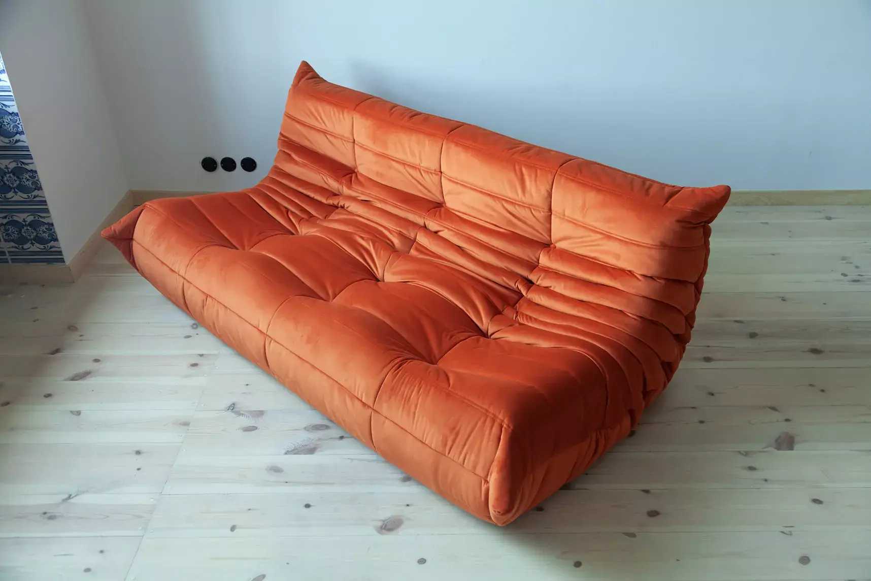 Togo Lounge Set 4-tlg. Samt Orange 2