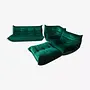 Togo Lounge Set 4-pc. Velvet Emerald Green 0