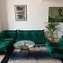 Togo Lounge Set 4-pc. Velvet Emerald Green 9