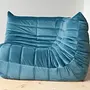 Togo Lounge Set 3-pc. Velvet Sea Blue 6