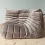 Togo Lounge Set 3-pc. Velvet Warm Grey 7