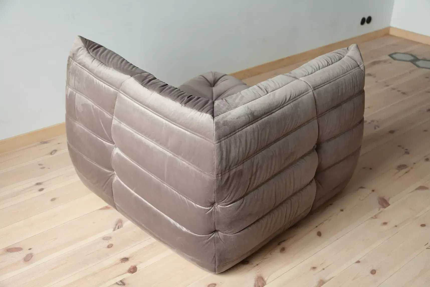 Togo Lounge Set 3-tlg. Samt Warmgrau 9