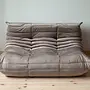 Togo Lounge Set 3-tlg. Samt Warmgrau 4