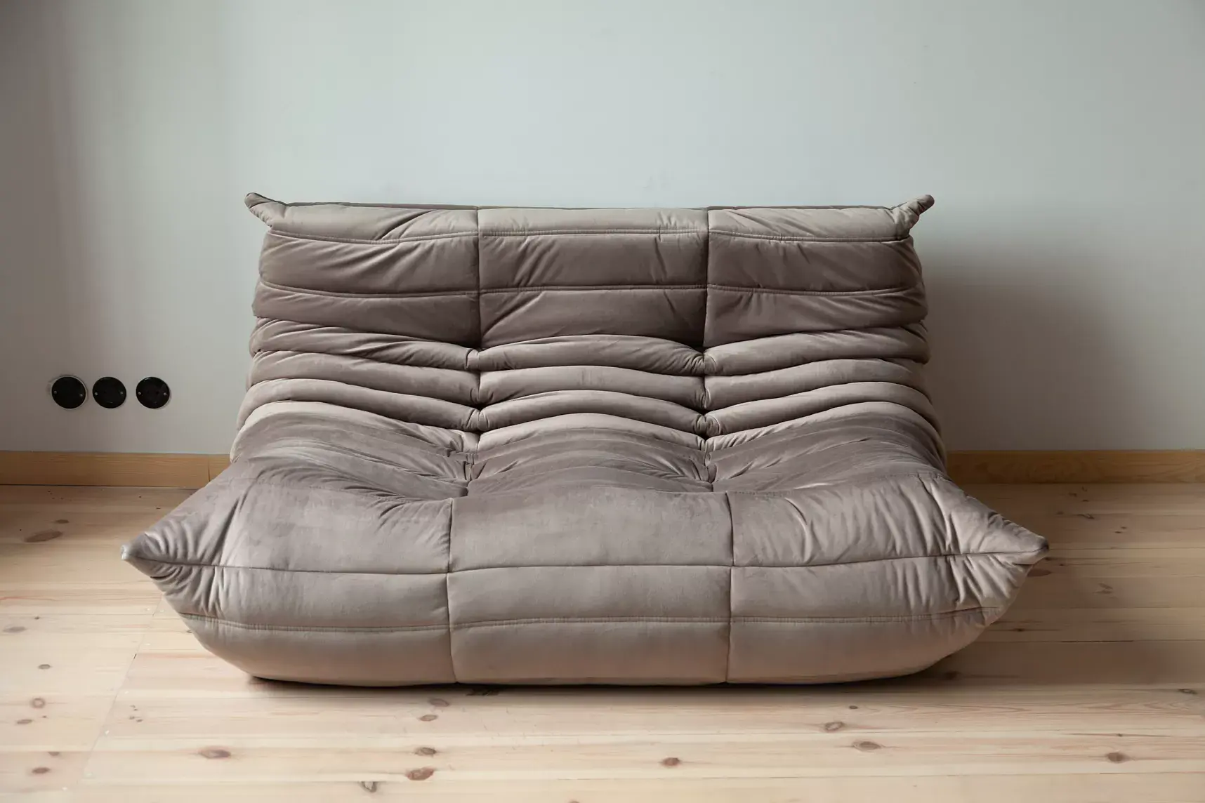 Togo Lounge Set 3-tlg. Samt Warmgrau 4