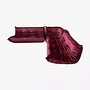 Togo Lounge Set 3-pc. Velvet Burgundy 0