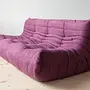 Togo Lounge Set 3-pc. Textile Aubergine 2