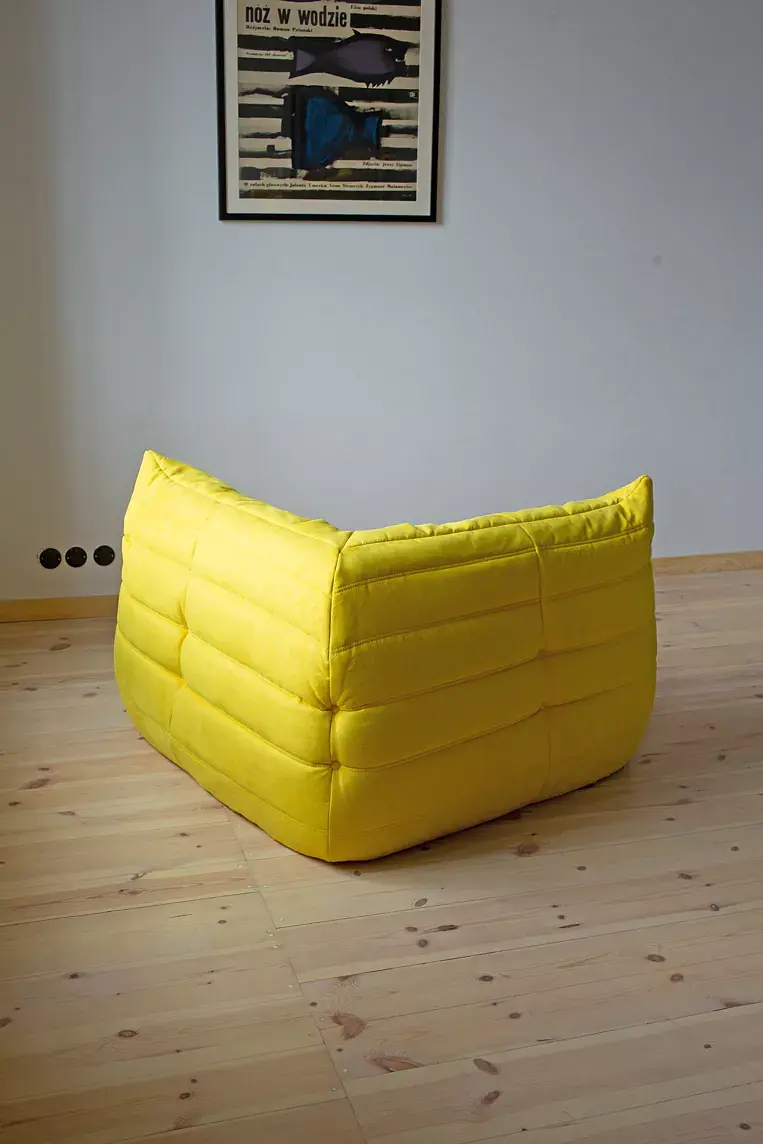 Togo Lounge Set 3-pc. Textile Lemon Yellow 8
