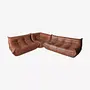Togo Lounge Set 3-pc. Pull-Up Leather Kentucky Brown 0