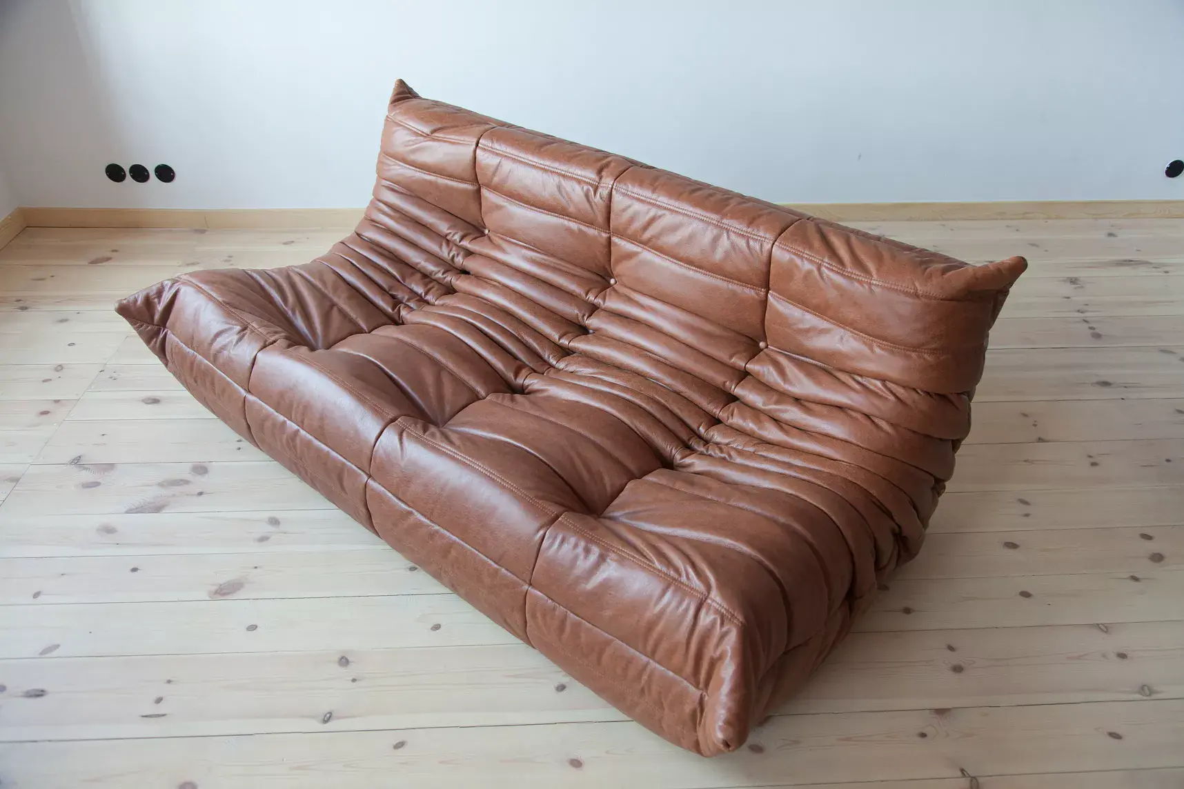 Togo Lounge Set 3-pc. Pull-Up Leather Kentucky Brown 1