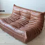 Togo Lounge Set 3-pc. Pull-Up Leather Kentucky Brown 4