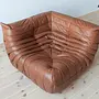 Togo Lounge Set 3-pc. Pull-Up Leather Kentucky Brown 7
