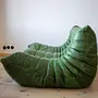 Togo Lounge Set 3-pc. Pull-Up Leather Green 2